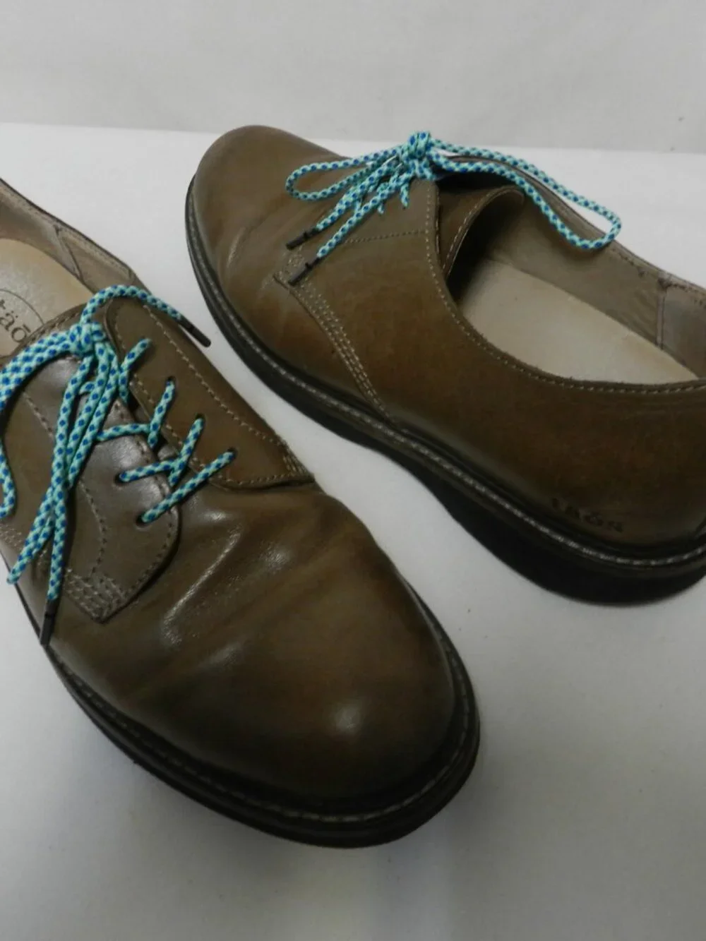 Taos Work It Leather Oxford shoes brown lace up Comfort Men Size Sz 10